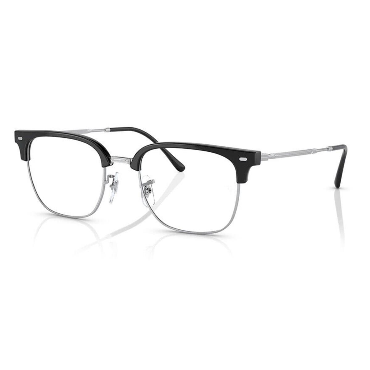 Ray-ban Clubmaster Reading Glasses RB 7216 2000 Black Silver Frames Readers - Black & Silver, Frame: Black, Lens: