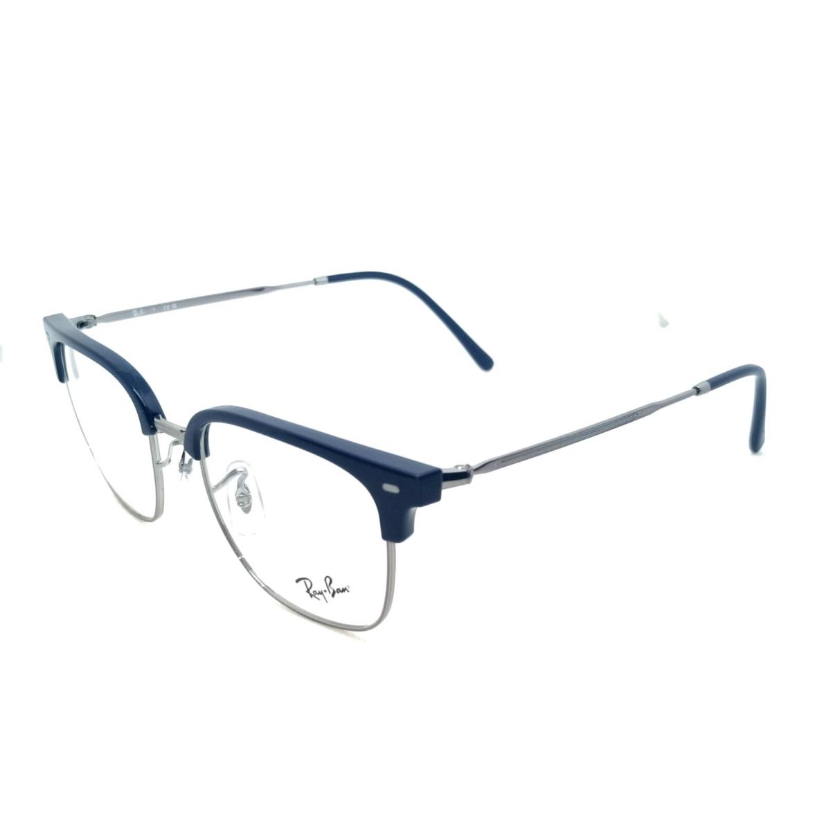 Ray-ban Clubmaster Reading Glasses RB 7216 8210 Blue Silver Frames Readers - Blue & Silver, Frame: Blue, Lens: Clear