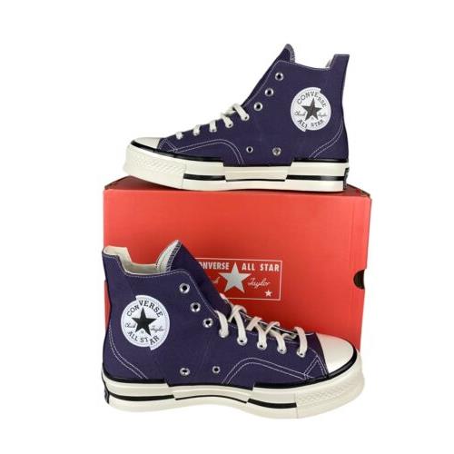 Converse Chuck 70 Plus Hi Shoes Dark Raisin Purple Egret Mens Sz 11 A00866C