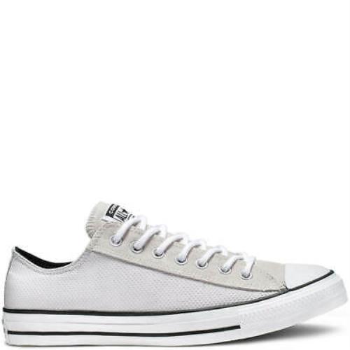 Converse Chuck Taylor All Star OX Unisex Pale Putty Low Top Sneakers 4.5 M/6.5 W - Gray