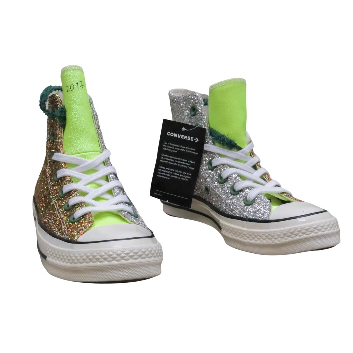 Size 6 - Converse Chuck 70 High x J.w. Anderson Glitter Pack - Gold Silver 2019