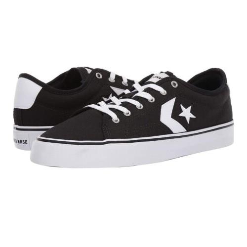 Converse Unisex Star Replay Low Top Sneaker Black/white/white Zize 8M/9.5W