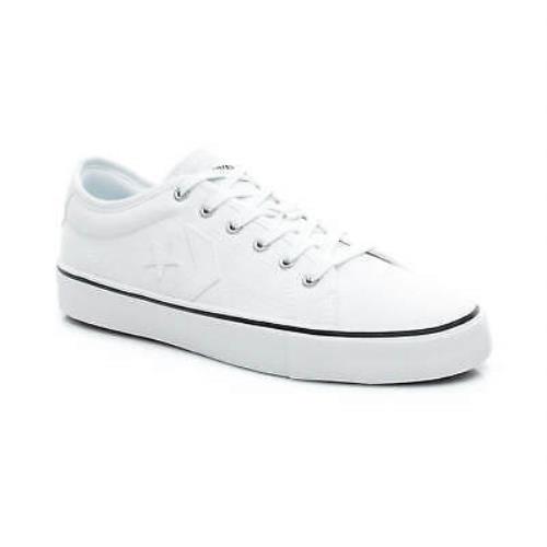 Converse Star Replay Star of The Show Unisex White Canvas Sneakers Size 8/9.5