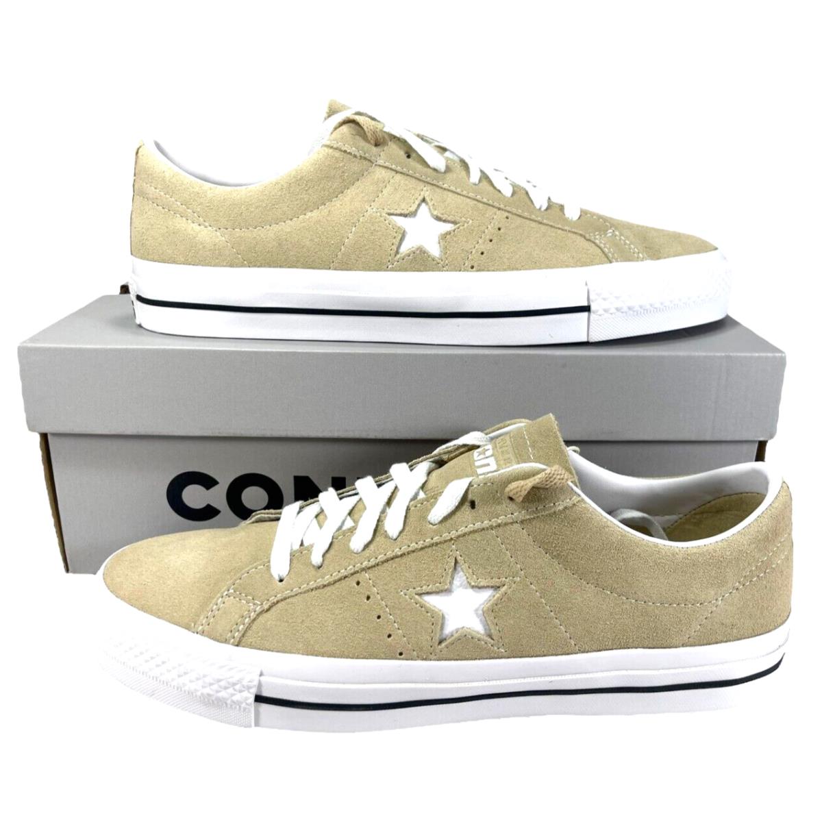 Converse One Star Pro Ox Low Top White Suede Oat Milk A04155C Men`s Size 11.5