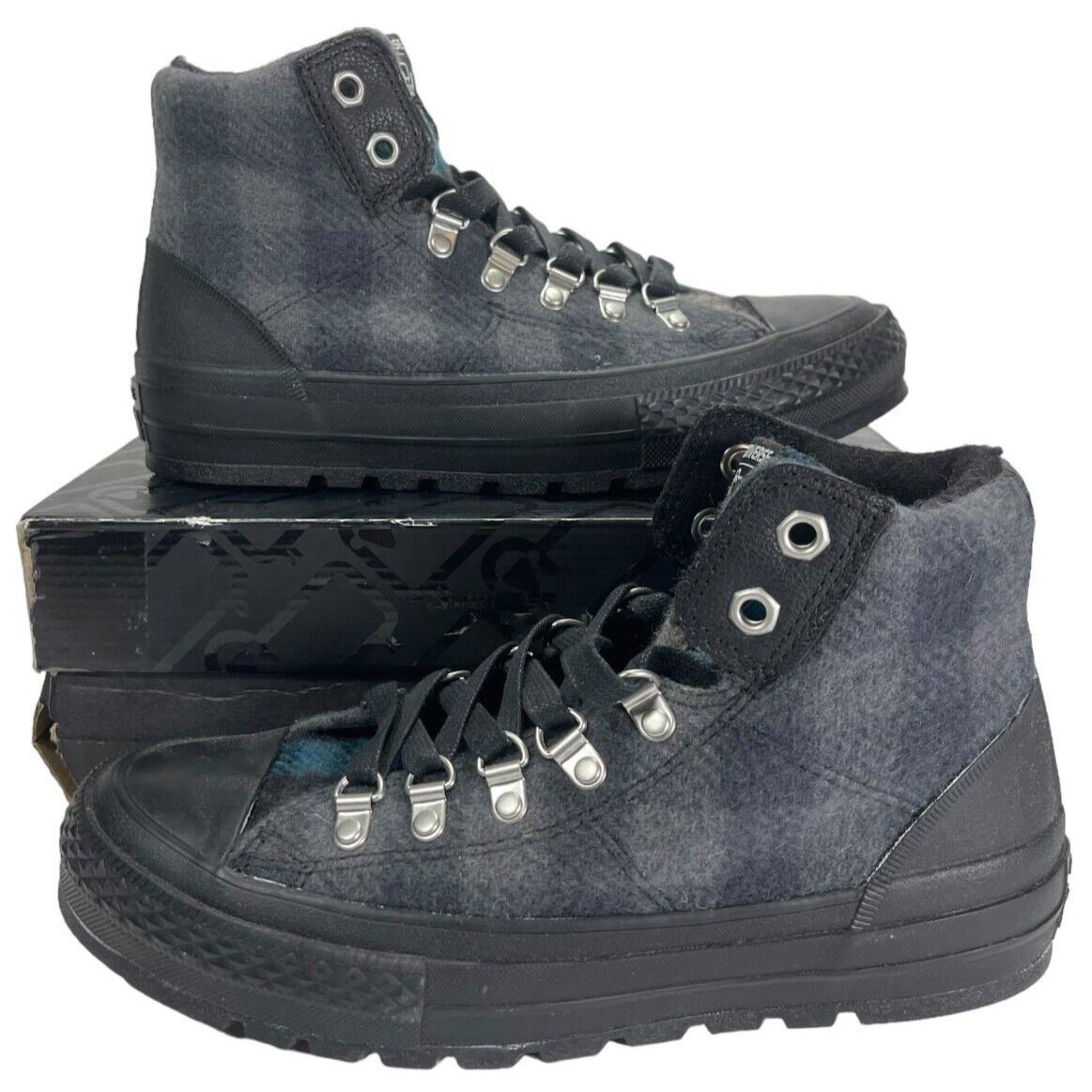 Converse Woolrich Chuck Taylor Street Hiker Sneaker Boot 149385C Plaid Men`s 6