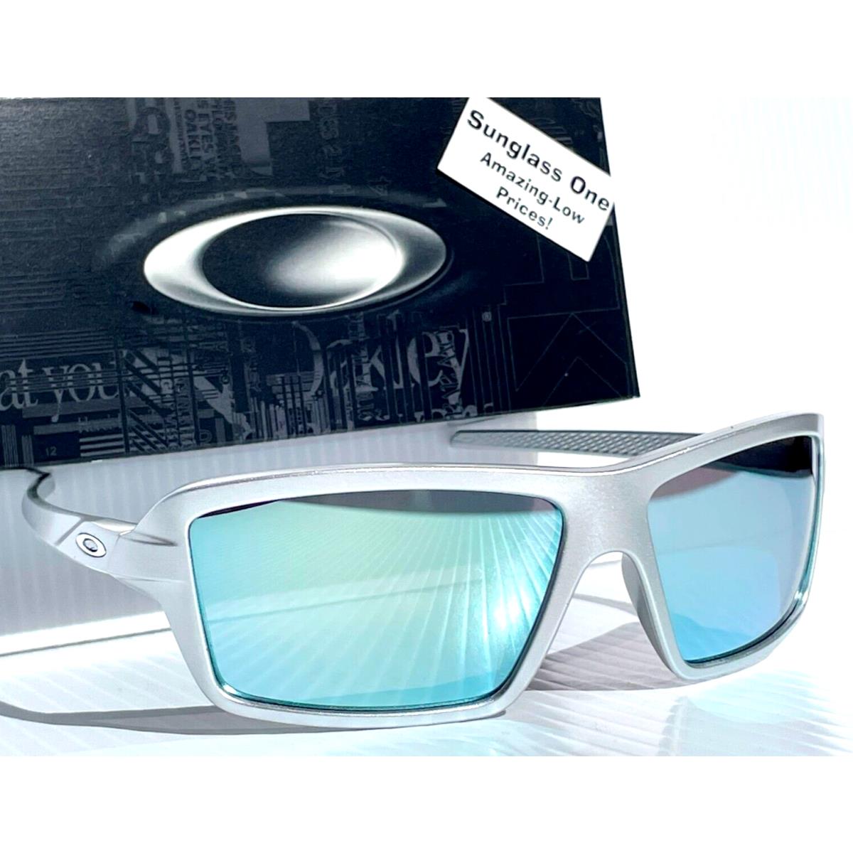 Oakley Cables Silver Polarized Galaxy Chrome Mirror Lens Sunglass 9129-12