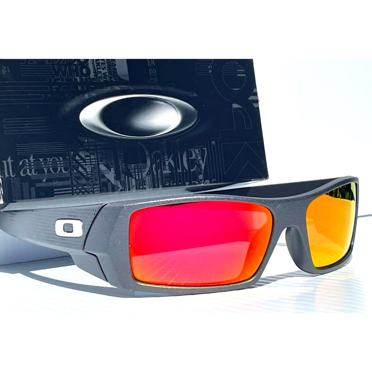 Oakley Gascan Steel Grey Polarized Galaxy Magenta Mirror Lens Sunglass 9014