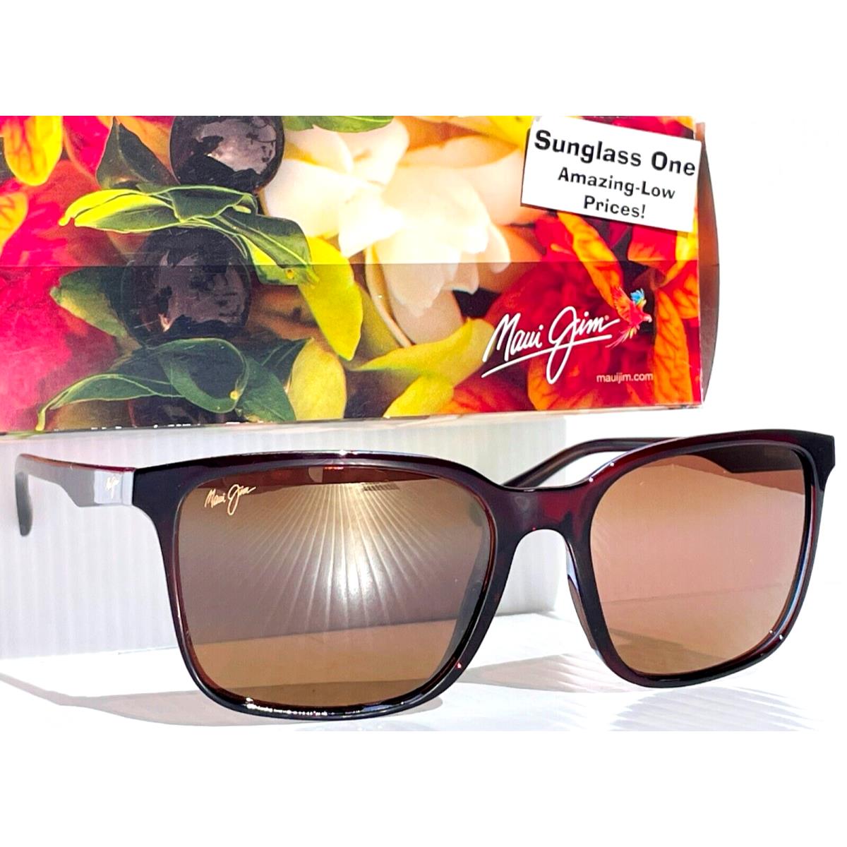 Maui Jim Wild Coast Rootbeer Polarized Bronze Glass Lens Sunglass H756-26C