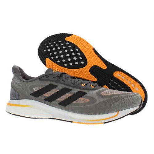 Adidas Supernova Mens Shoes - Grey Four/Core Black/Flash Orange, Main: Grey