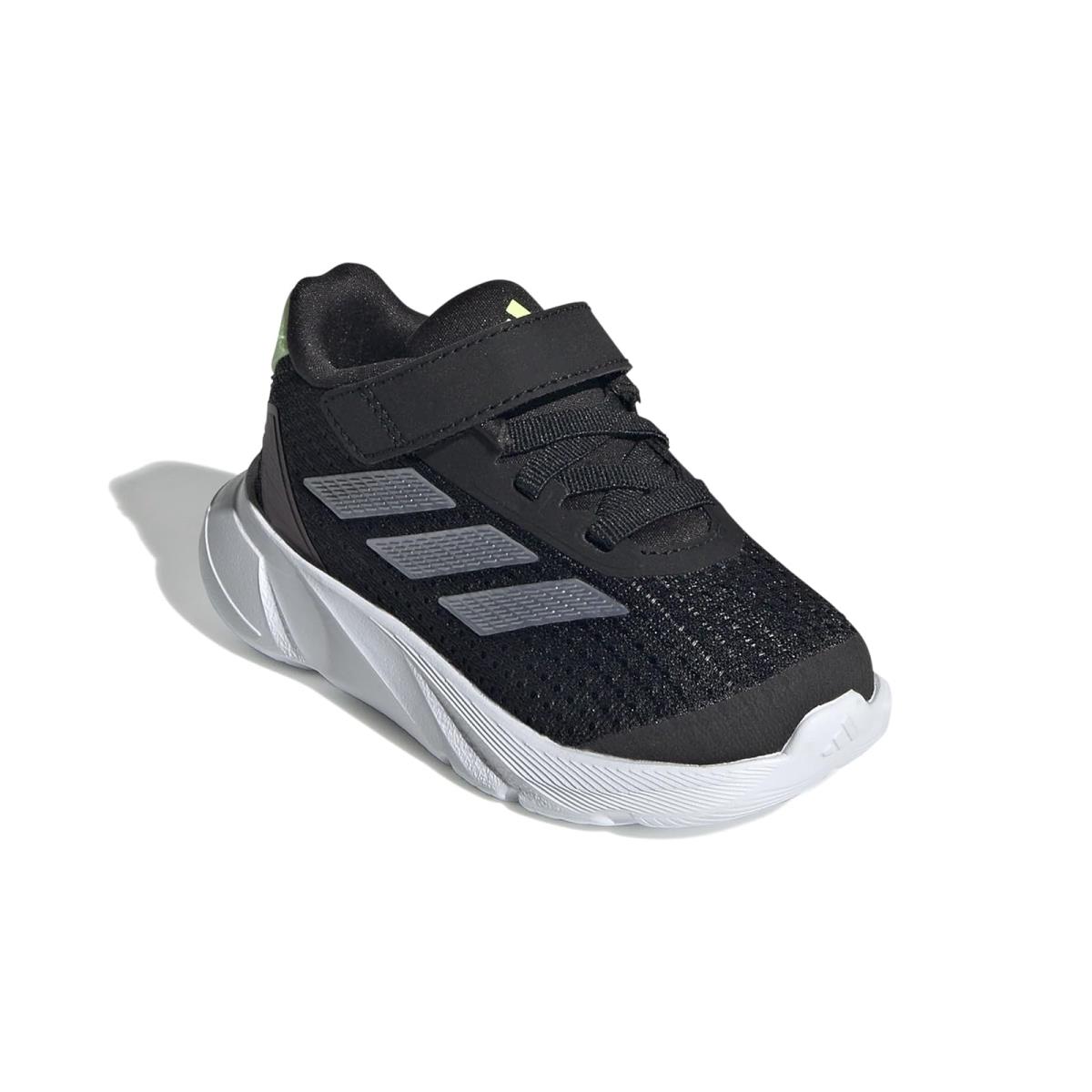 Boy`s Sneakers Athletic Shoes Adidas Kids Duramo SL Toddler - Black/Zero Metallic/Green Spark