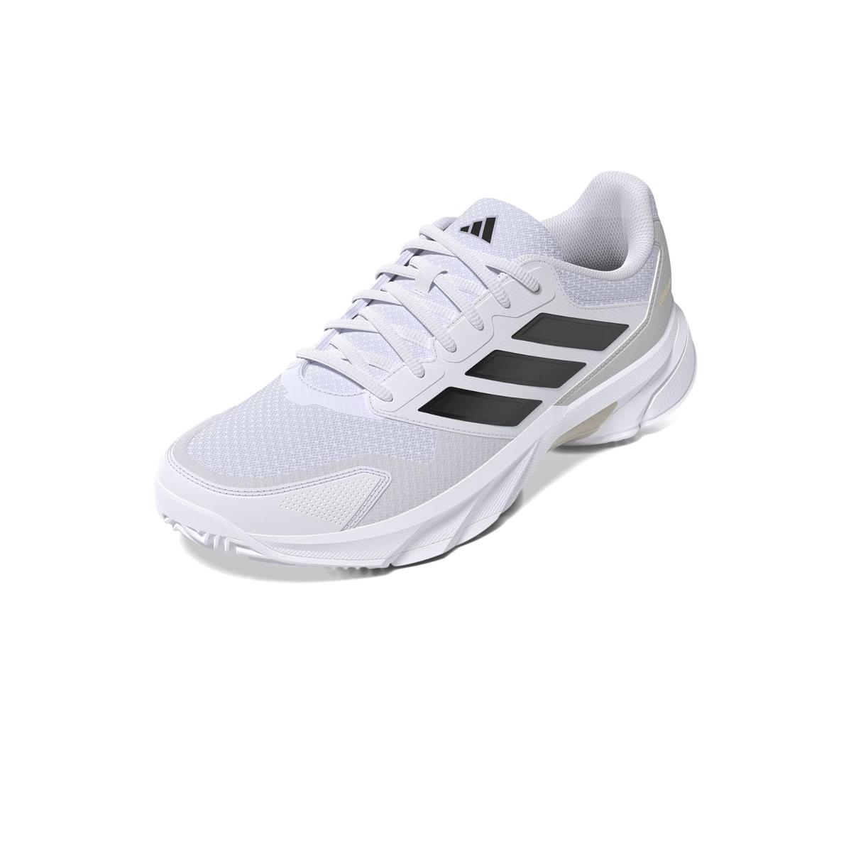 Man`s Sneakers Athletic Shoes Adidas Courtjam Control 3 - White/Black/Grey