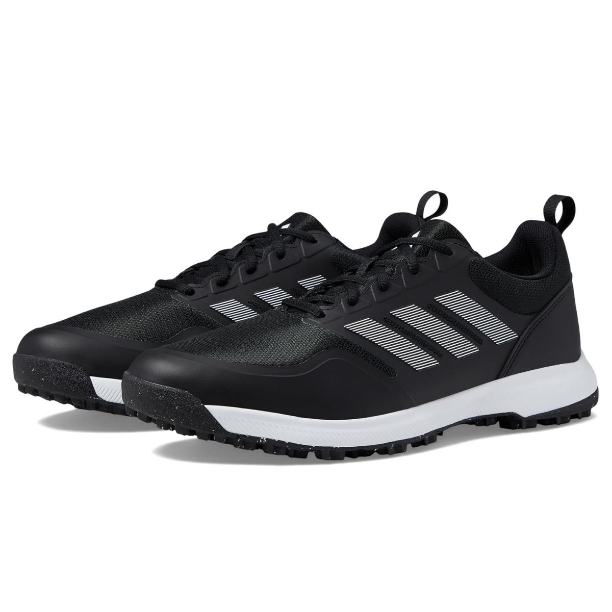 Man`s Shoes Adidas Golf Tech Response 3 Spikeless Golf Shoes - Core Black/Core Black/Footwear White