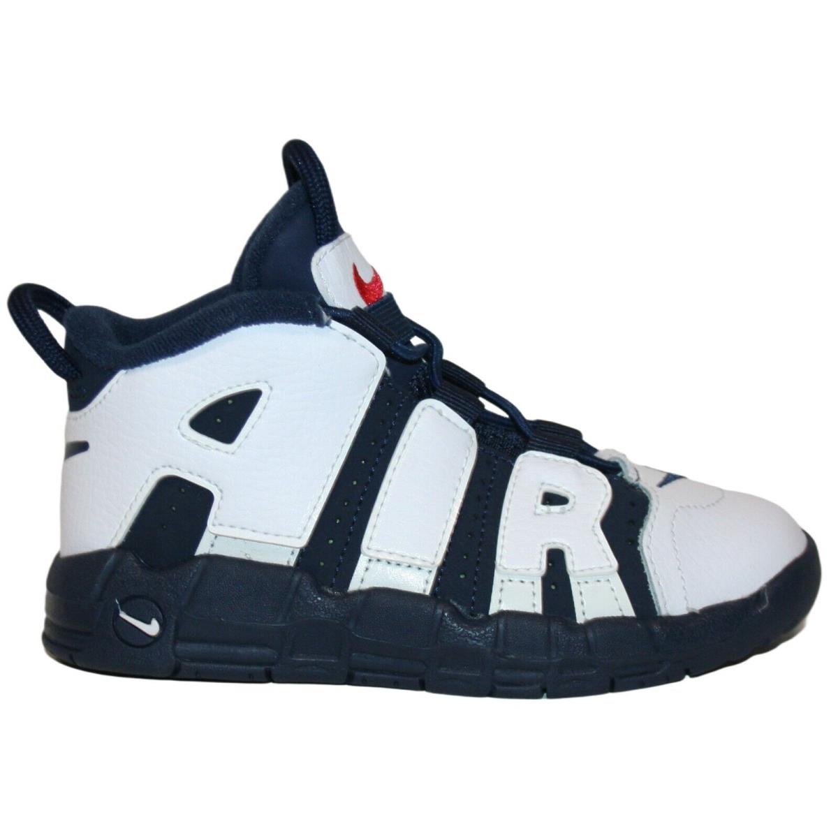 Nike Air More Uptempo (td) Air More Uptempo TD Toddler Boy`s Sneaker White/Midnight Navy