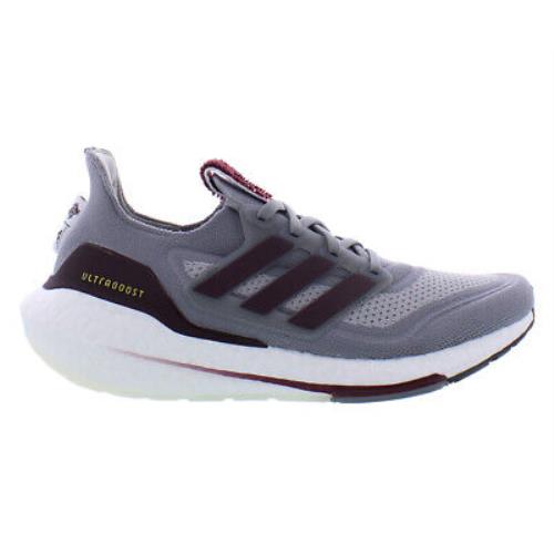 Adidas Ultraboost 21 Unisex Shoes - Grey/Burgandy, Main: Grey