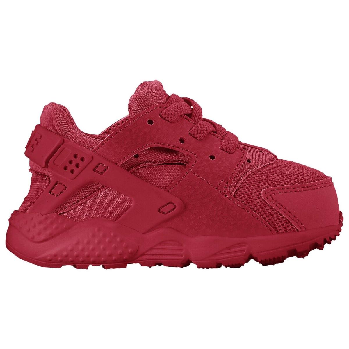 Nike Huarache Run TD Triple Red 704950-600 Rare Retro - Red