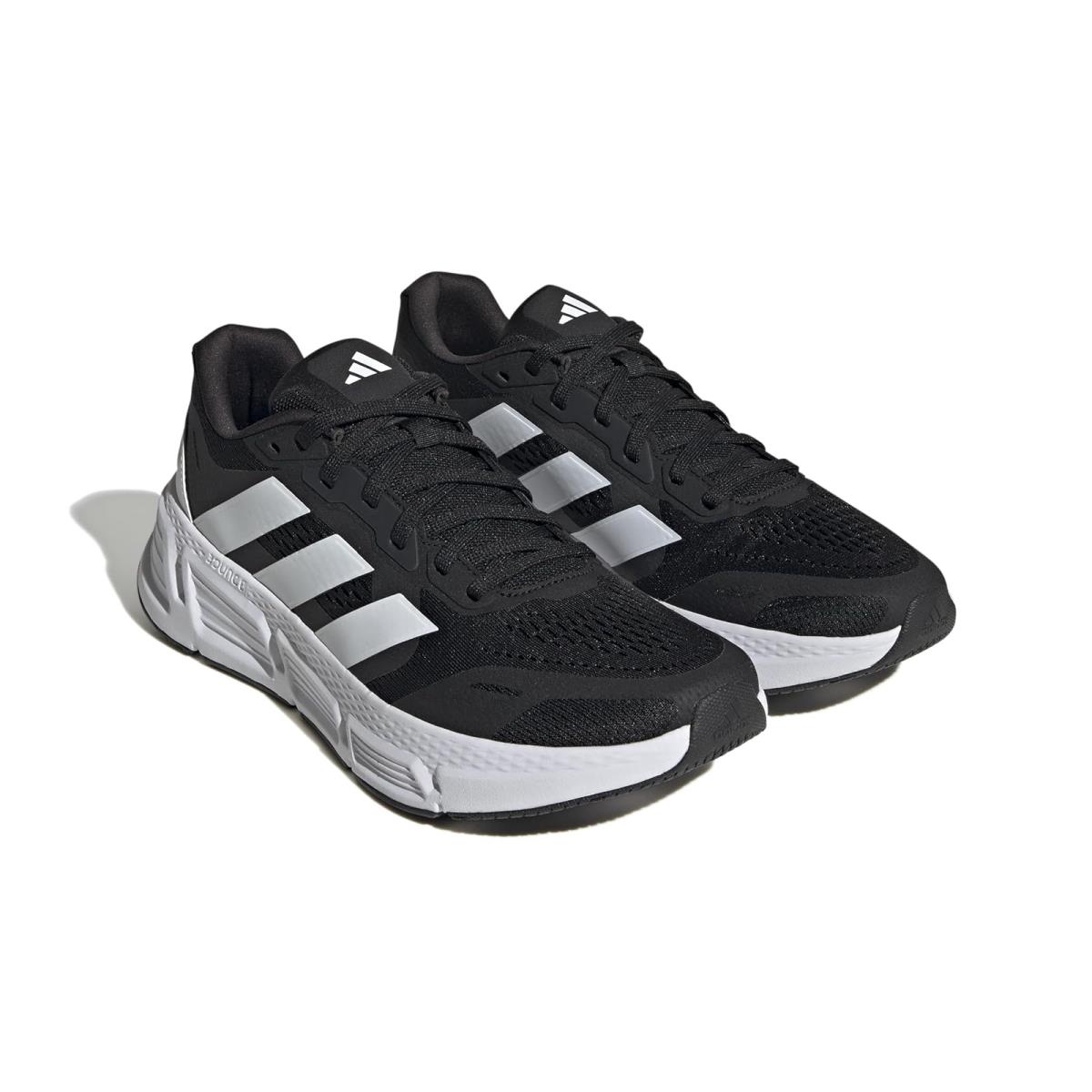 Man`s Sneakers Athletic Shoes Adidas Running Questar 2 - Core Black/Footwear White/Carbon