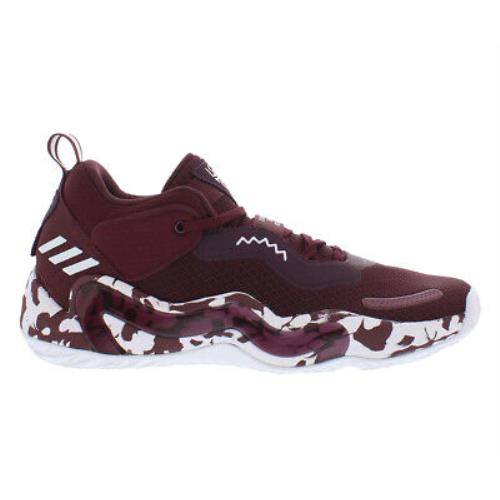 Adidas Sm D.o.n. Issue 3 Unisex Shoes - Burgundy/White, Main: Red