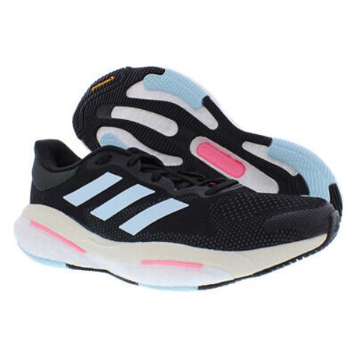 Adidas Solar Glide 5 Womens Shoes - Core Black/Almost Blue/Beam Pink, Main: Black