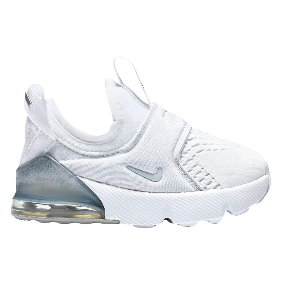 Nike Air Max 270 Extreme Td Toddlers Style : Ci1109 - WHITE/WHITE-METALLIC SILVER