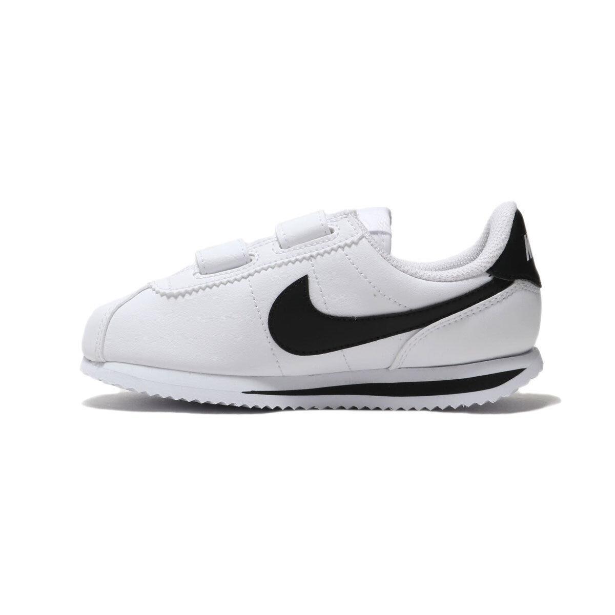 Nike Kid`s Cortez Basic SL 904767-102 White/black SZ 1Y-5Y - White/Black