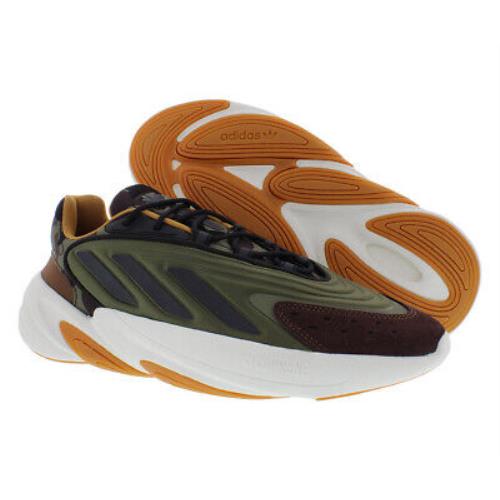 Adidas Ozelia Mens Shoes - Olive Green/Brown, Main: Green
