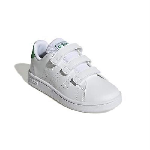 Children Unisex Sneakers Athletic Shoes Adidas Kids Advantage Little Kid - White/Green/Black