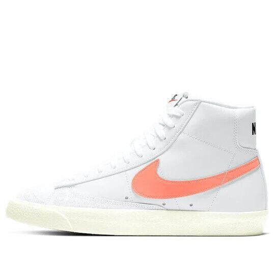 Nike Women`s Blazer Mid `77 White/pink Sneakers CZ1055-110 Size 12