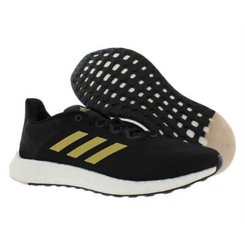 Adidas Pureboost 21 Womens Shoes - Core Black/Gold Metallic/Grey Six, Main: Black