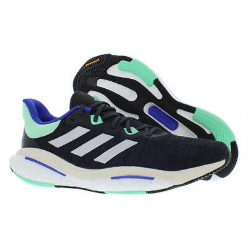 Adidas Solarglide 6 Mens Shoes - Carbon/Silver Metallic/Pulse Mint, Main: Black