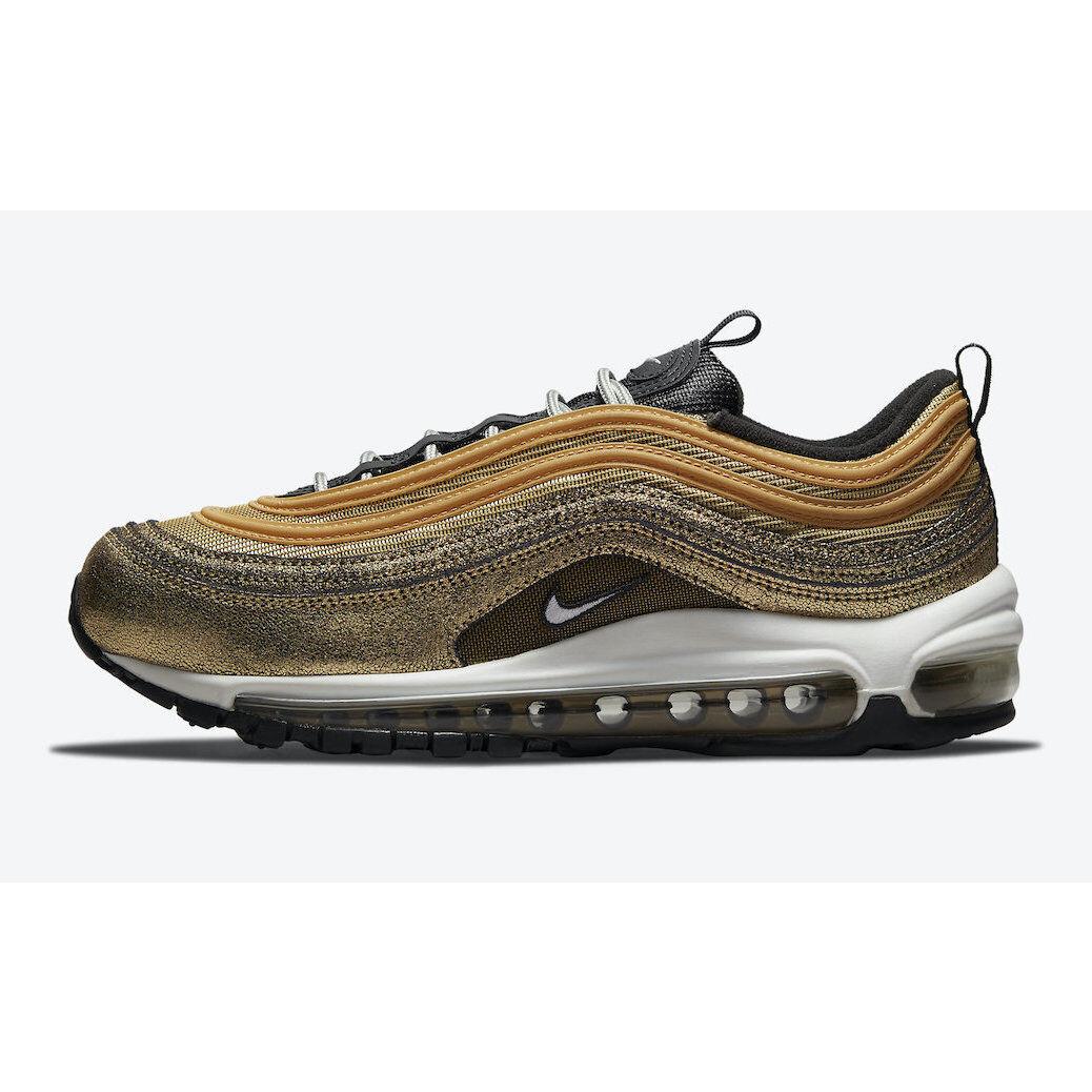 Nike Air Max 97 Golden Gals Metallic Gold Women`s Sneakers Size 6 DO5881-700