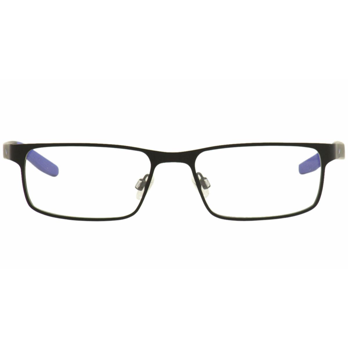 Nike Reading Glasses 8131 008 55-17 140 Matte Black Blue Frames Readers