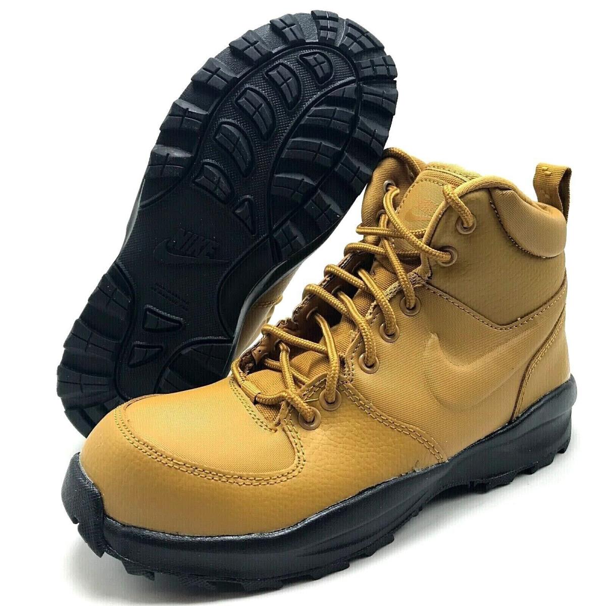 Youth Grade School Nike Manoa Leather GS Boot Wheat / Black BQ5372 700