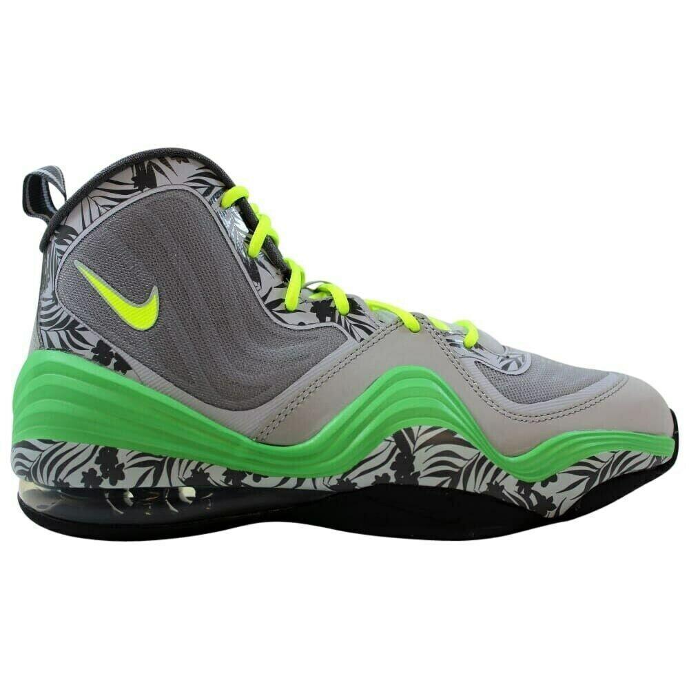 Nike Air Penny 5 Grey Green Volt 537640-006 GS Size 4-7