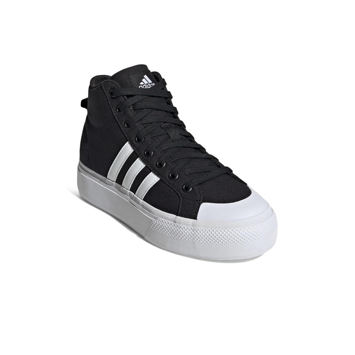 Woman`s Sneakers Athletic Shoes Adidas Bravada 2.0 Mid Platform - Core Black/Footwear White/Core Black