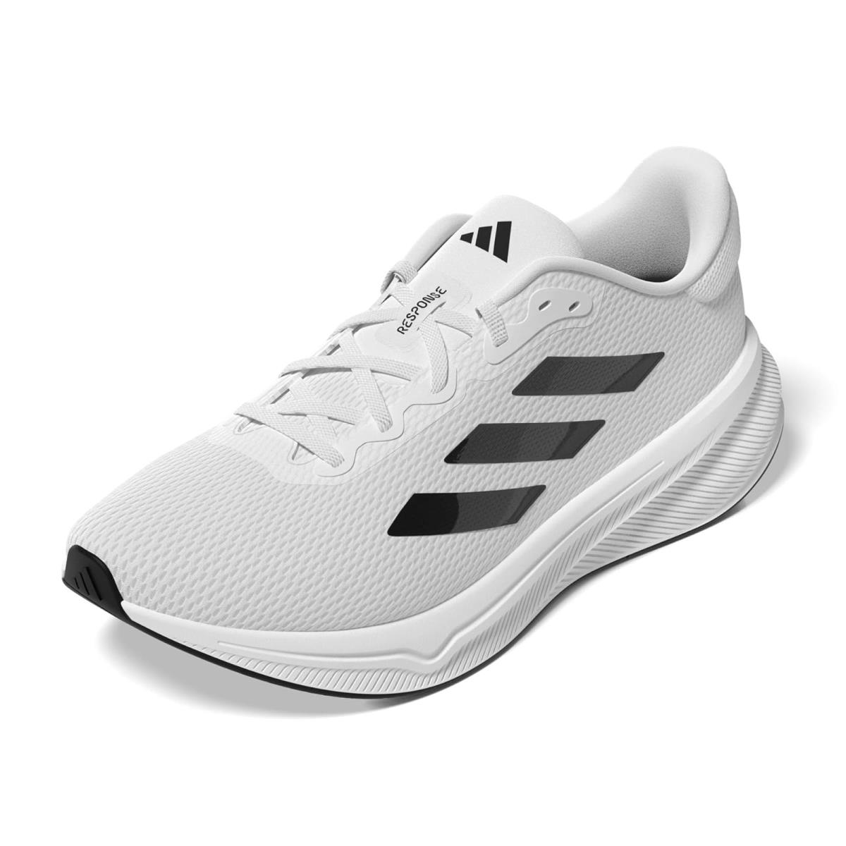Man`s Sneakers Athletic Shoes Adidas Running Response White/Black/White
