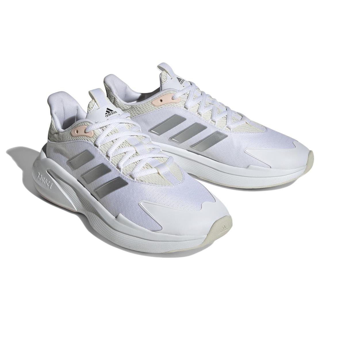 Woman`s Sneakers Athletic Shoes Adidas Running Alphaedge + Footwear White/Silver Metallic/Wonder Quartz