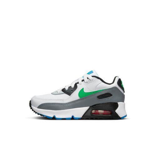 DV3608-102 Preschool Nike Air Max 90 Leather PS `white Stadium Green` - White/Pure Platinum/Cool Grey/Stadium Green