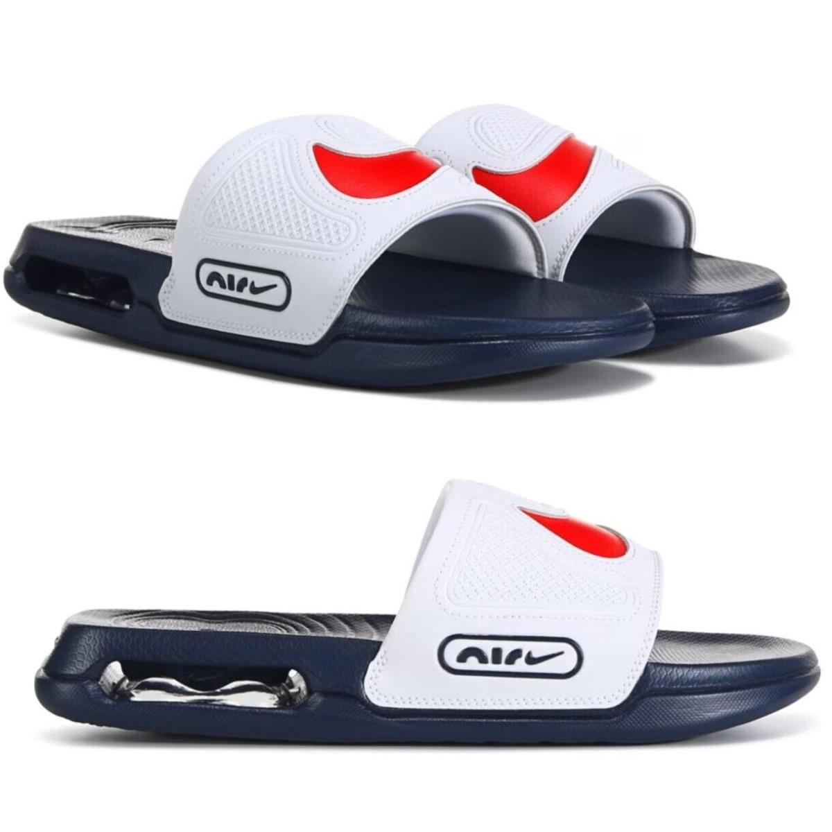 Nike Air Max Cirro Slide Sandals Athletic Mens lt Gray Navy Red All Sizes - Gray