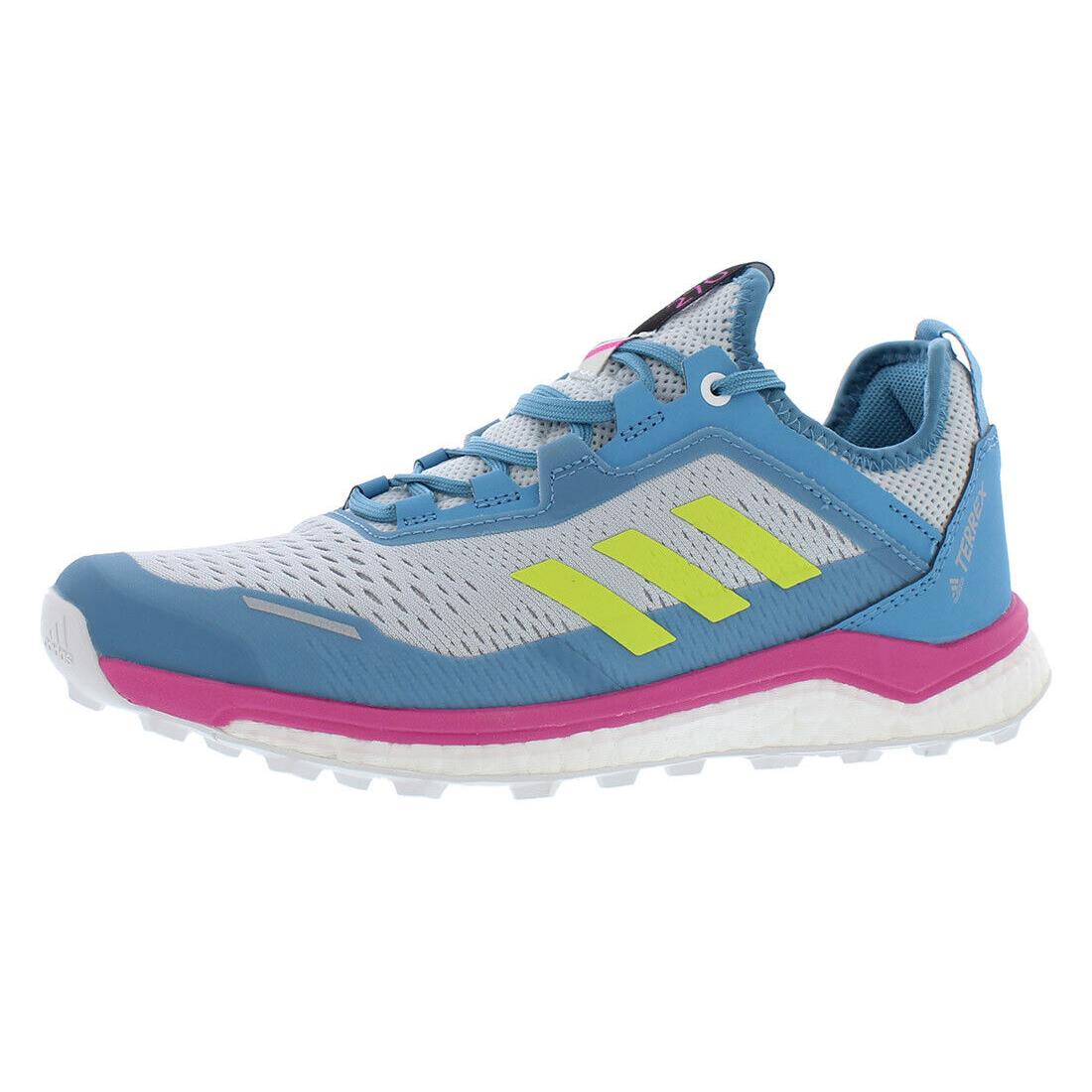 Adidas Terrex Agravic Flow Womens Shoes Size 10 Color: Hazy - Hazy Blue/Yellow/Crystal White, Main: Blue