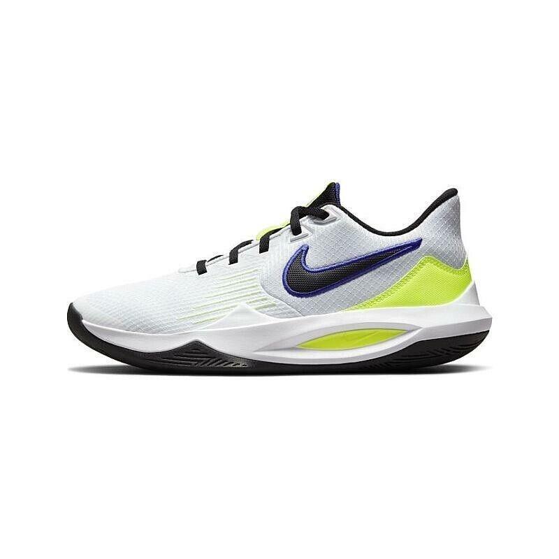 Nike Precision 5 Flyease CW3403-100 White Barely Volt Basketball Multiple Sizes - White/ Barely Volt/ Volt/ Black, Manufacturer: white/ barely volt/ volt/ black