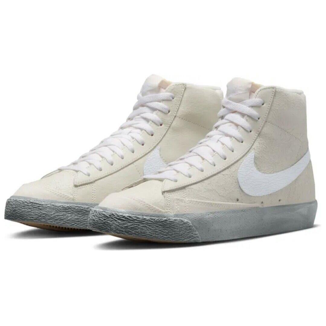 Nike Blazer Mid 77 SE Men Sz 8-9 Casual Retro Skate Shoe White Gray Sneaker