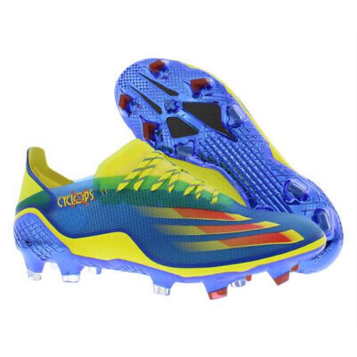 Adidas X Ghosted.1 Fg Mens Shoes - Blue/Vivid Red/Bright Yellow, Main: Multi-Colored
