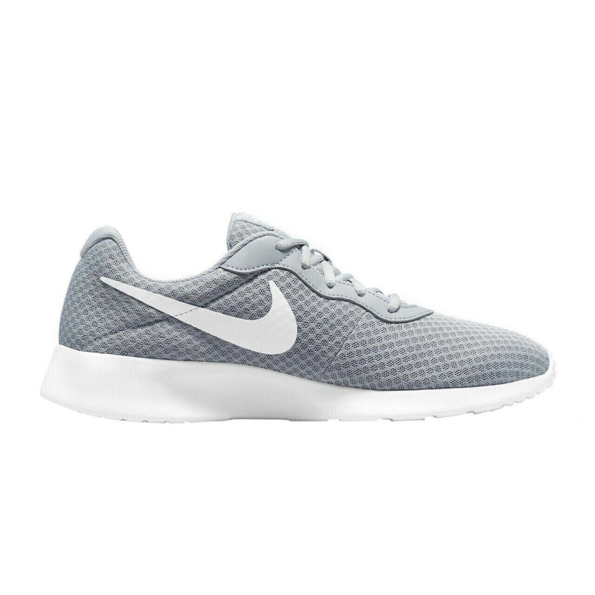 Men`s Nike Tanjun Wolf Grey/white-barely Volt DJ6258 002 - Wolf Grey/White-Barely Volt