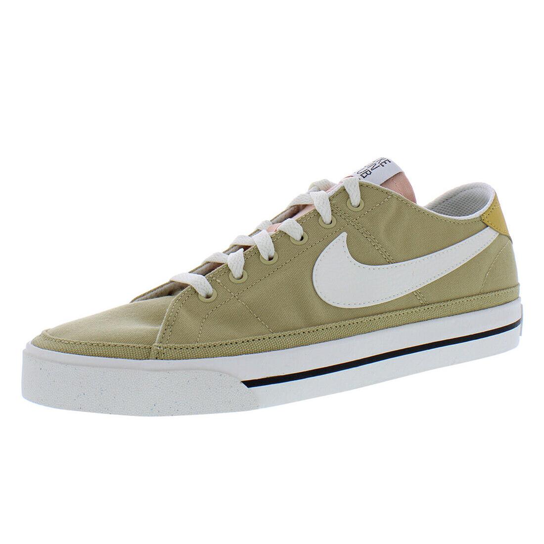 Nike Court Legacy Cnvs NN Unisex Shoes - Wheat Grass/Sail/Vivid Green, Main: Brown