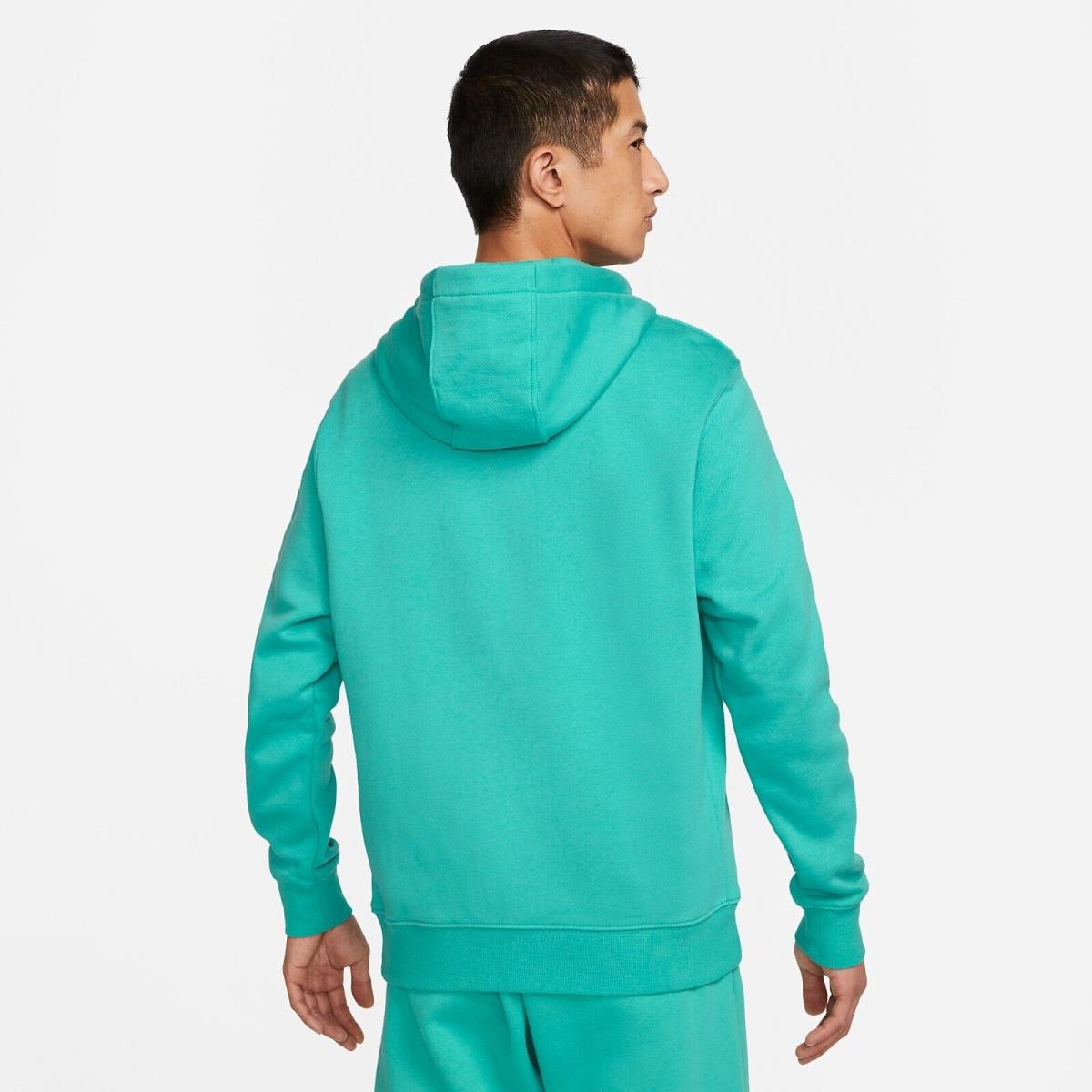 Nike Sportswear Club Fleece Washed Teal/white BV2645-392 Men`s Full-zip Hoodie