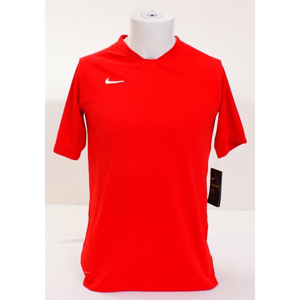 Nike Vaporknit Red Short Sleeve Athletic Shirt Youth Boy`s XL Men`s