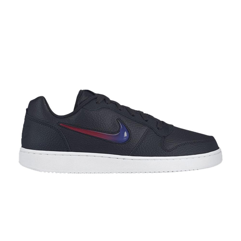 Mens Nike Ebernon Low Premium Oil Grey Athletic Sneaker AQ1774 003 - Grey