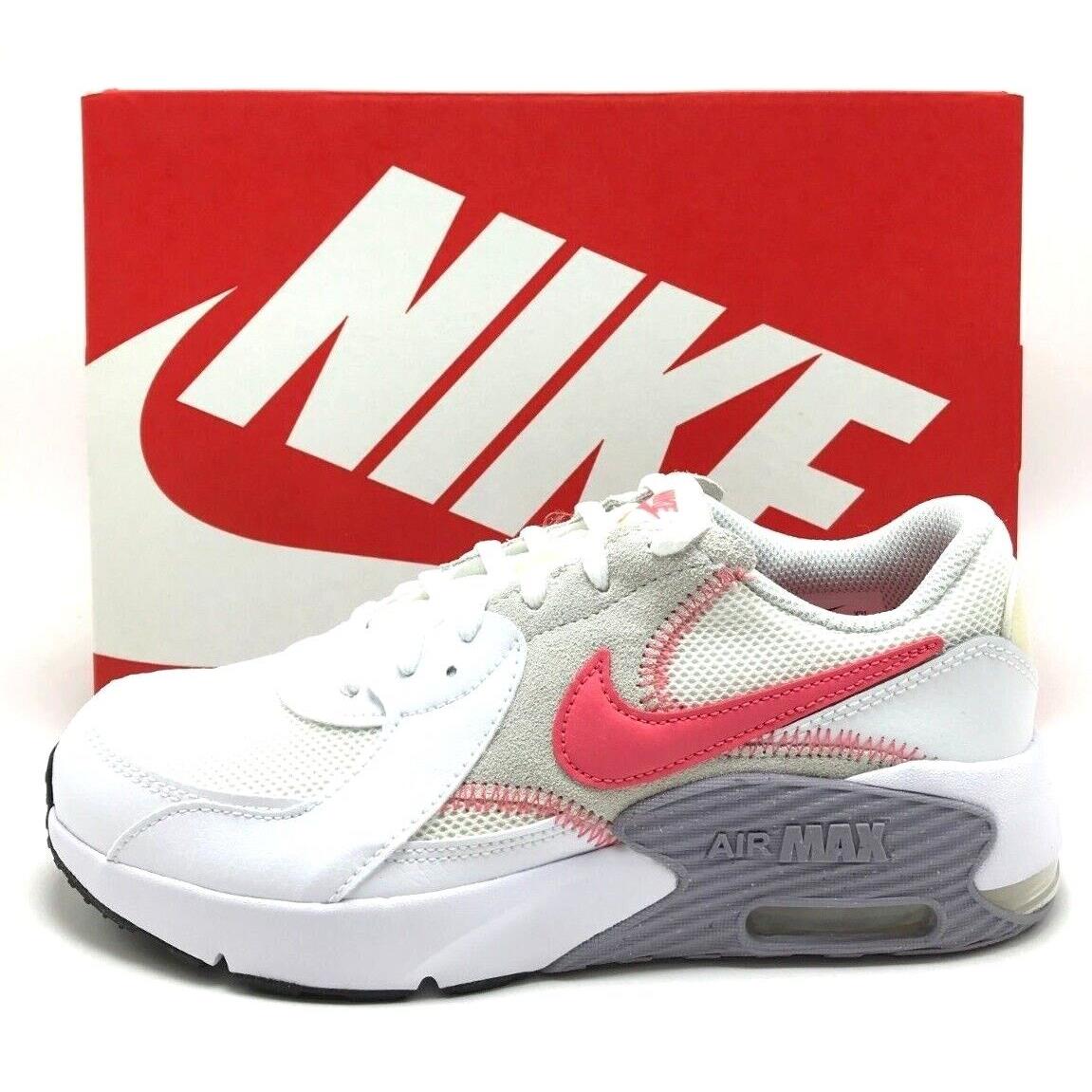 Youth Grade-school Nike Air Max Excee GS White/coral CD6894 119