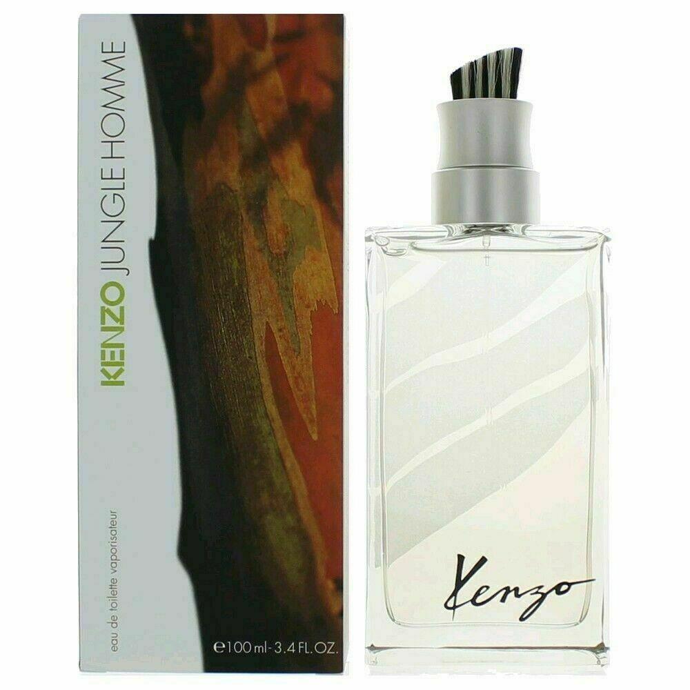 Kenzo Jungle Homme Men`s Edt Eau De Toilette Spray 3.4 oz / 100 ml
