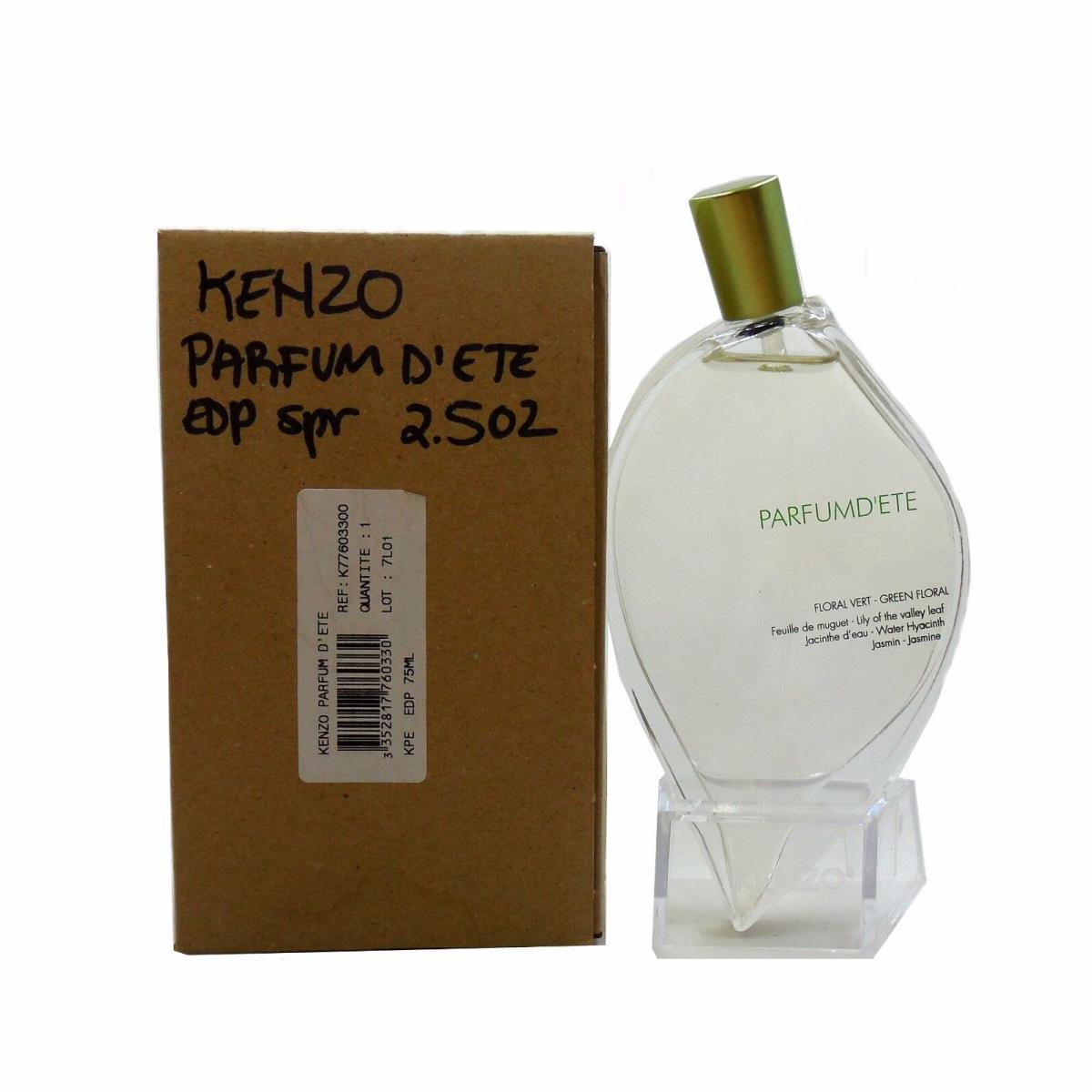 Kenzo Parfum D`ete Eau DE Parfum Spray 75 ML/2.5 Fl.oz. T